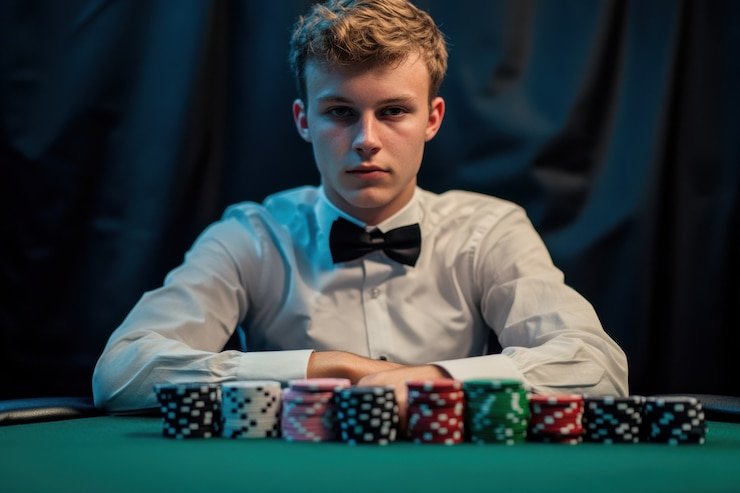 Meja live blackjack di 8id slot dengan antarmuka interaktif